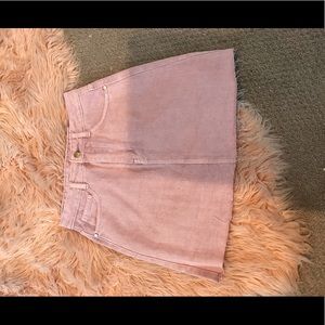 DOLLS KILL LAVENDER DENIM SKIRT